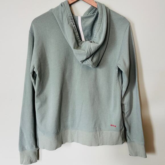 Peace Love World Green Zip Up Hoodie Sweatshirt Small - Picture 3 of 9